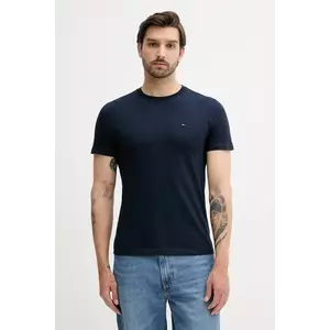 Tommy Jeans tricou din bumbac 2-pack bărbați, culoarea bleumarin, uni, DM0DM20687 imagine
