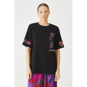 Medicine tricou din bumbac culoarea negru imagine