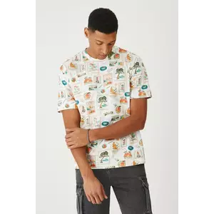 Medicine tricou din bumbac culoarea bej, modelator imagine