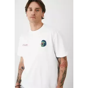 Medicine tricou din bumbac culoarea alb, cu imprimeu imagine