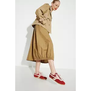 Medicine sneakers din piele intoarsă culoarea rosu imagine