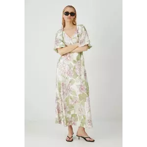 Medicine rochie culoarea alb, midi, evazată imagine