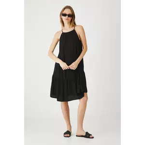 Medicine rochie culoarea negru, mini, oversize imagine