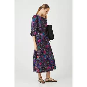 Medicine rochie culoarea negru, maxi, evazati imagine