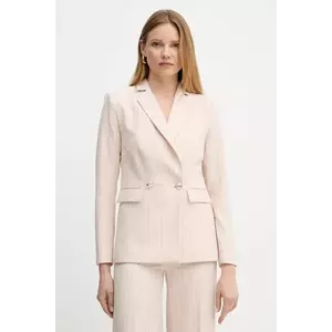 Morgan sacou VIVI.F culoarea bej, cu doua randuri de nasturi, cu imprimeu, VIVI.F imagine