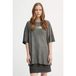 Gestuz tricou din bumbac culoarea gri, 10910127 imagine