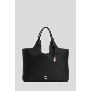 Karl Lagerfeld geantă IKON GRAINY culoarea negru, A3W30096 imagine