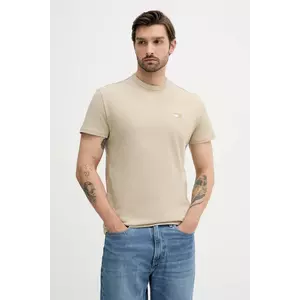 Tommy Jeans tricou din bumbac culoarea galben, uni, DM0DM20322 imagine