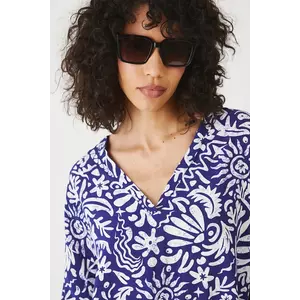 Medicine bluza culoarea albastru marin, modelator imagine