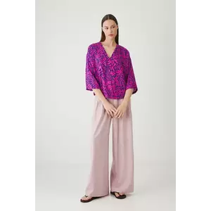 Medicine bluza culoarea violet, modelator imagine