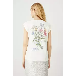 Medicine tricou din bumbac culoarea bej imagine