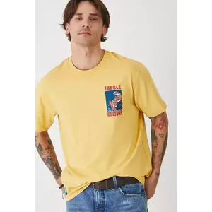 Medicine tricou culoarea galben, cu imprimeu imagine