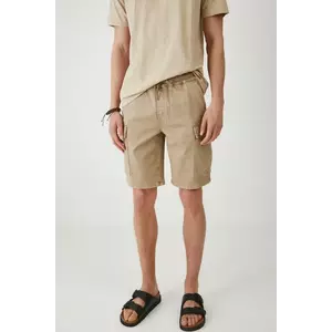 Medicine pantaloni scurti jeans culoarea bej imagine