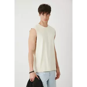 Medicine tricou din bumbac culoarea bej imagine