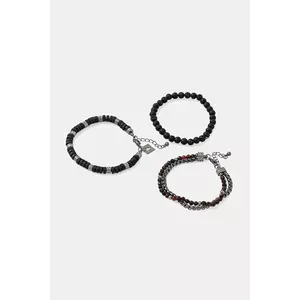 Bratara cu margele din pietre lava imagine