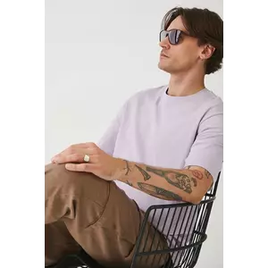 Medicine tricou din bumbac culoarea violet, neted imagine