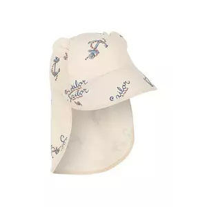 Konges Sløjd șapcă de baseball pentru copii ASTER BEAR SWIM HAT GRS culoarea bej, cu imprimeu, KS103269 imagine