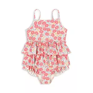 Konges Sløjd costum de baie dintr-o bucată pentru copii MANUCA FRILL SWIMSUIT GRS culoarea roz, KS103264 imagine