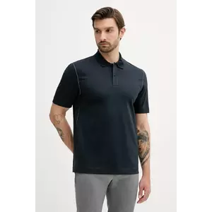 BOSS tricou polo culoarea bleumarin, uni, 50543387 imagine