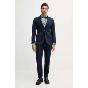 BOSS costum culoarea bleumarin, uni, 50546097 imagine