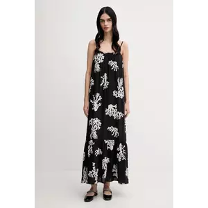 United Colors of Benetton rochie culoarea negru, maxi, evazați, 4VET5V02D imagine