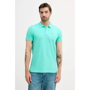 Tommy Jeans polo de bumbac culoarea bej, uni, DM0DM20676 imagine