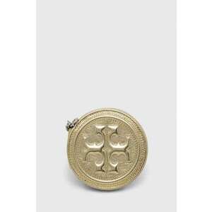 Tory Burch portofel de piele culoarea auriu imagine
