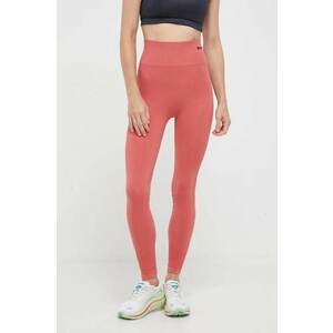 Hummel leggins de antrenament Tif culoarea rosu, neted imagine
