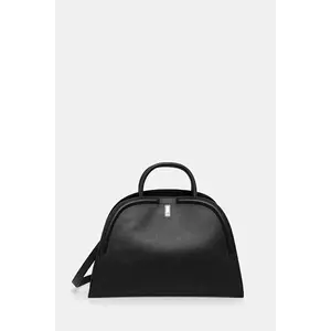 BOSS poșetă de piele culoarea negru, 50547740 imagine