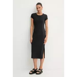 BOSS Orange rochie culoarea negru, mini, mulată, 50536979 imagine