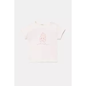 United Colors of Benetton tricou din bumbac pentru bebeluși culoarea roz, 3I1XA1069 imagine