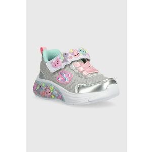 Skechers sneakers pentru copii MY DREAMERS culoarea argintiu imagine