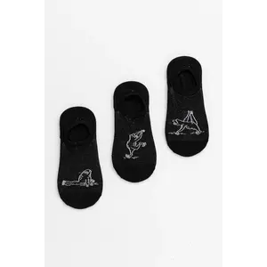 Medicine ciorapi de bumbac 3-pack culoarea negru imagine