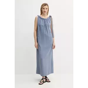 Answear Lab rochie culoarea gri, maxi, dreaptă imagine