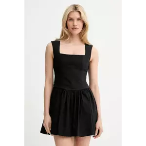 Answear Lab rochie culoarea negru, mini, evazată imagine