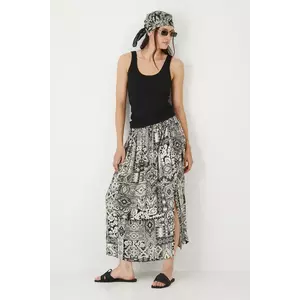 Medicine fusta culoarea negru, maxi, evazati imagine