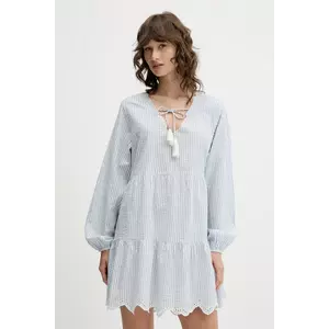 Superdry rochie din bumbac mini, evazați, W8011914A-2U7 imagine