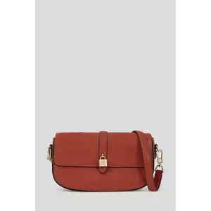 Karl Lagerfeld poșetă de piele K/AUTOGRAPH culoarea roșu, A3W30152 imagine