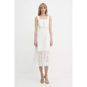 Morgan rochie culoarea alb, midi, mulată, ROVIDA imagine