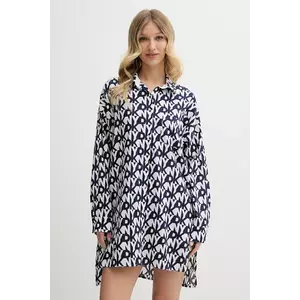 Dkny cămașă de noapte culoarea bleumarin, YI30048 imagine