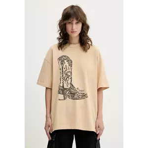 The Ragged Priest tricou din bumbac culoarea bej, RPSS251073JS imagine