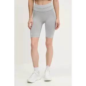 Under Armour pantaloni scurți de antrenament Vanish Seamless culoarea gri, uni, high waist, 1388115 imagine
