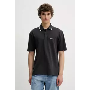 Hollister Co. tricou polo culoarea gri, uni, KI324-5199 imagine