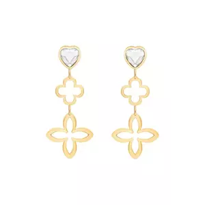 Lilou cercei placați cu aur 231/46/KOL/3E/BIA/KR/PO imagine