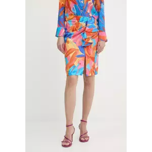 Morgan fustă din bumbac culoarea portocaliu, mini, creion, JDILA.F imagine