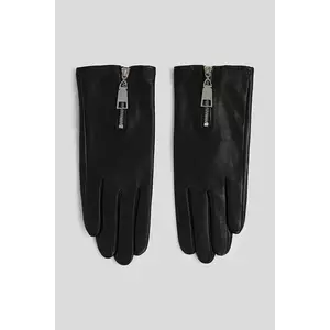 Karl Lagerfeld mănuși K/ESSENTIAL culoarea negru, A3W33033 imagine