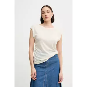 Pedro del Hierro tricou culoarea bej, 3519553 imagine