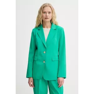 Morgan sacou culoarea verde, un singur rând de nasturi, uni, VAKOY imagine