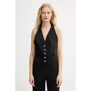 Morgan vestă CTEO.F culoarea negru, un singur rând de nasturi, CTEO.F imagine