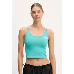 The North Face top culoarea turcoaz, NF0A55AQE6F1 imagine